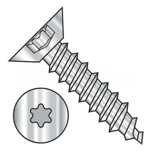 Usa Industrials Self-Drilling Screw, #10-16 x 1/2 in, Plain 18-8 Stainless Steel Flat Head Torx Drive BULK-SCRW-14016 - main